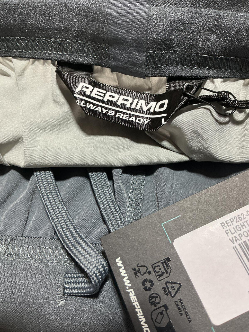Reprimo Men's Grey Sports Shorts Flight Series Size Large Comfortable Athletic
