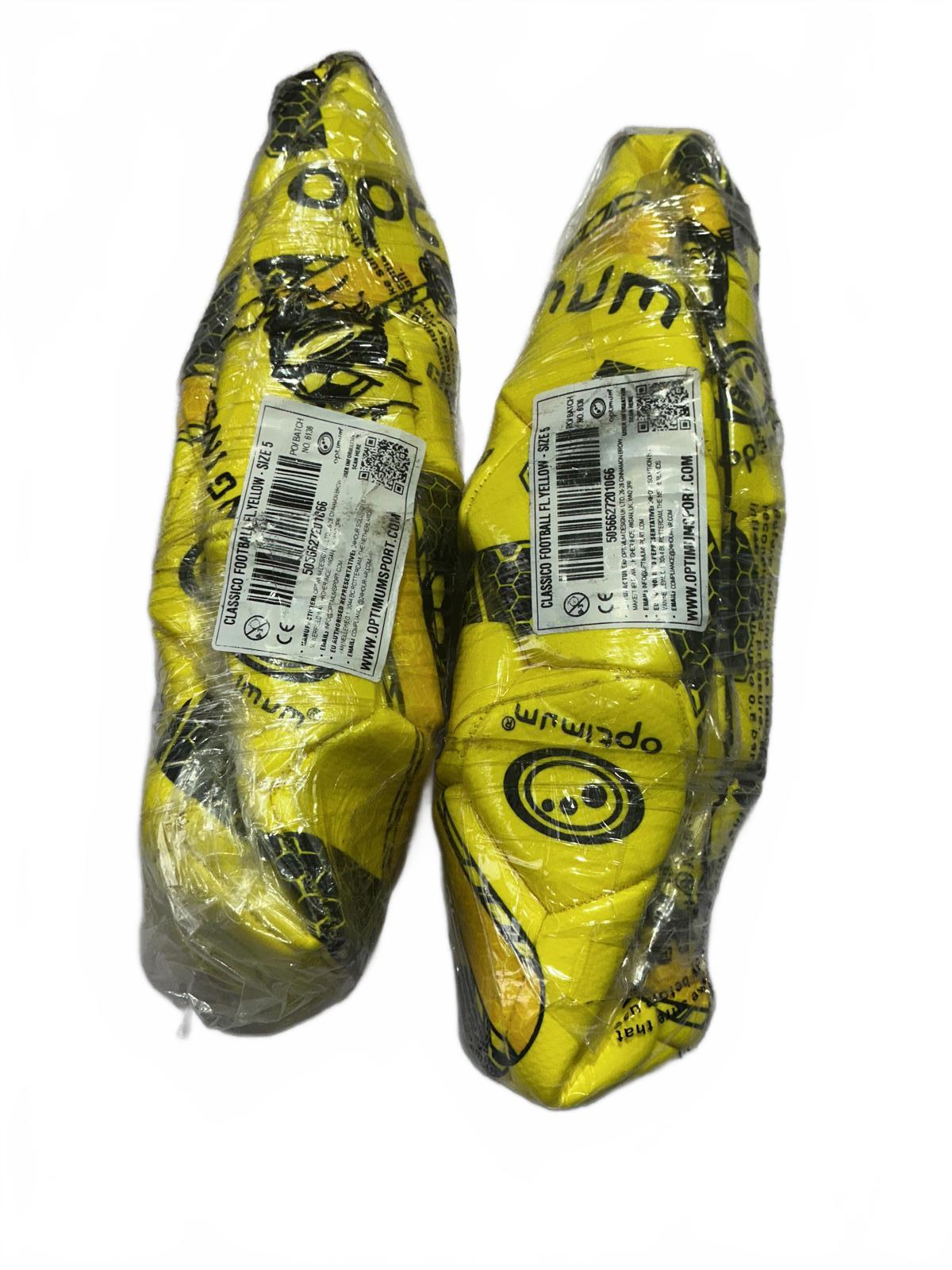 Two Optimum Classico Football Size 5 Yellow