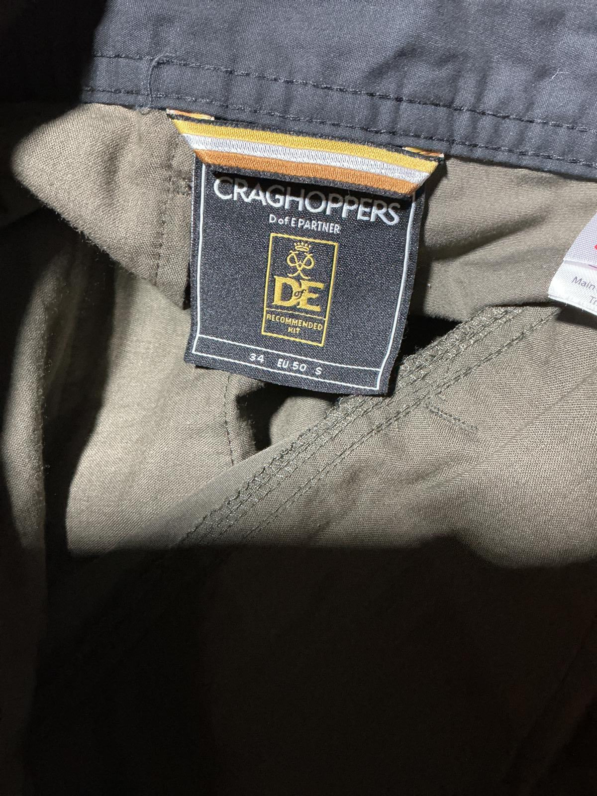 Craghoppers Ladies Small Khaki Outdoor Walking Cargo Pants
