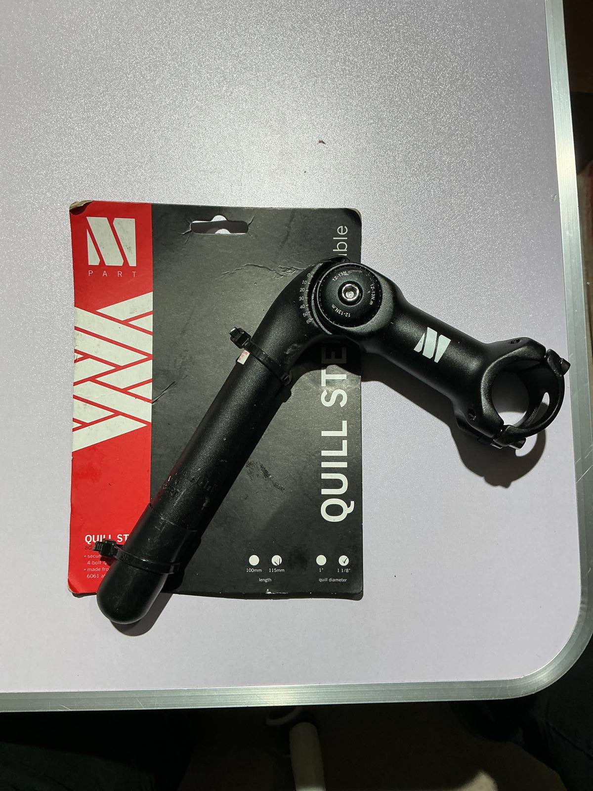 Mpart 4 bolt Quill Stem 1-1/8” And Folding Pedals 9/16” Thread