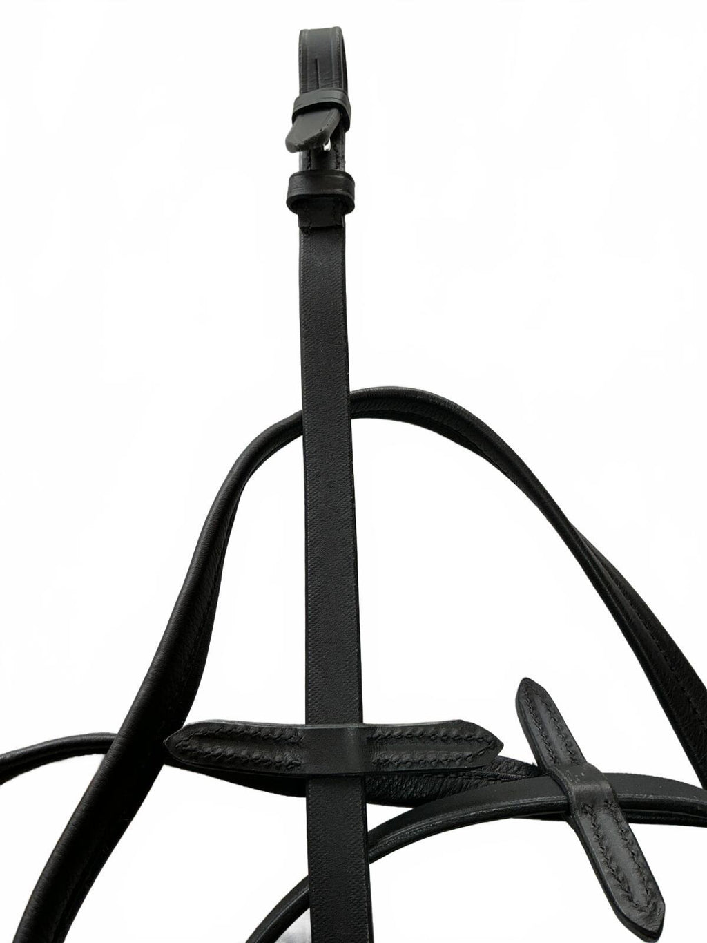 Rhinegold Black Leather Cob Horse Reins Adjustable Equestrian Tack