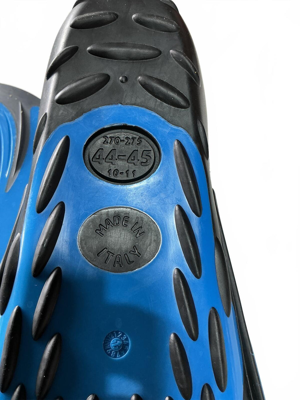 SEAC Diving Fins Size 44-45 Blue Black Scuba Swim Fins Made in Italy