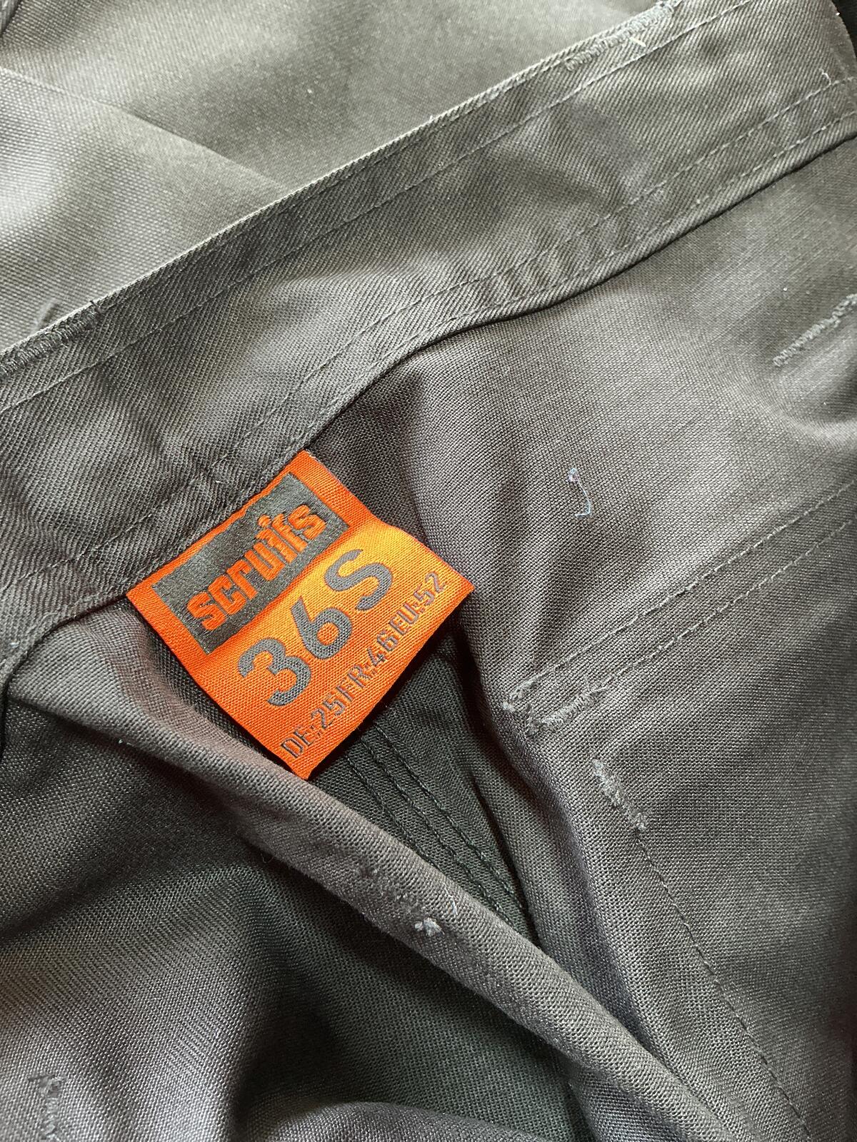 Scruffs Worker Trouser Plus Black Size 36S Durable Workwear Trousers