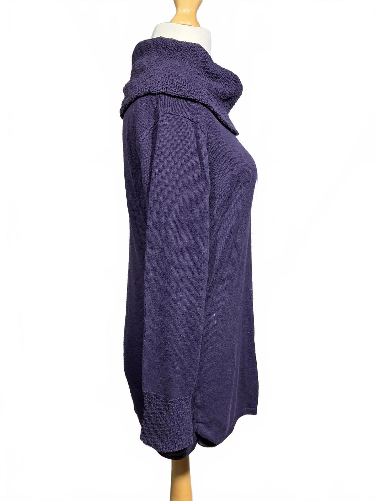 Purple Calvin Klein Women's Cowl Neck Sweater