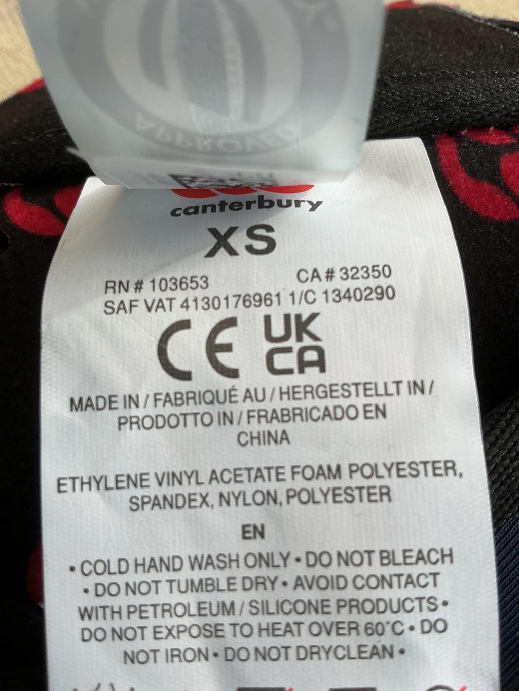 Canterbury Raze Protective Rugby Headgear Size xs