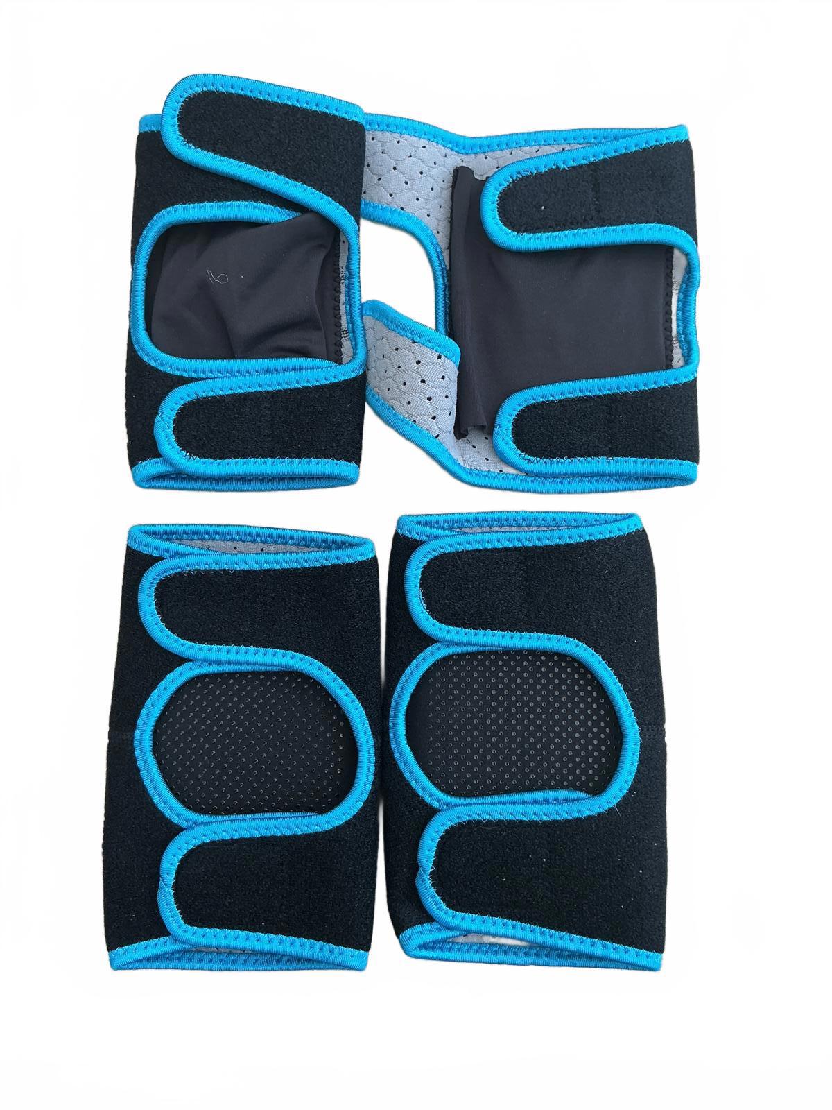 Eulamit Protective Knee and Elbow Pads Set Size S Black Blue