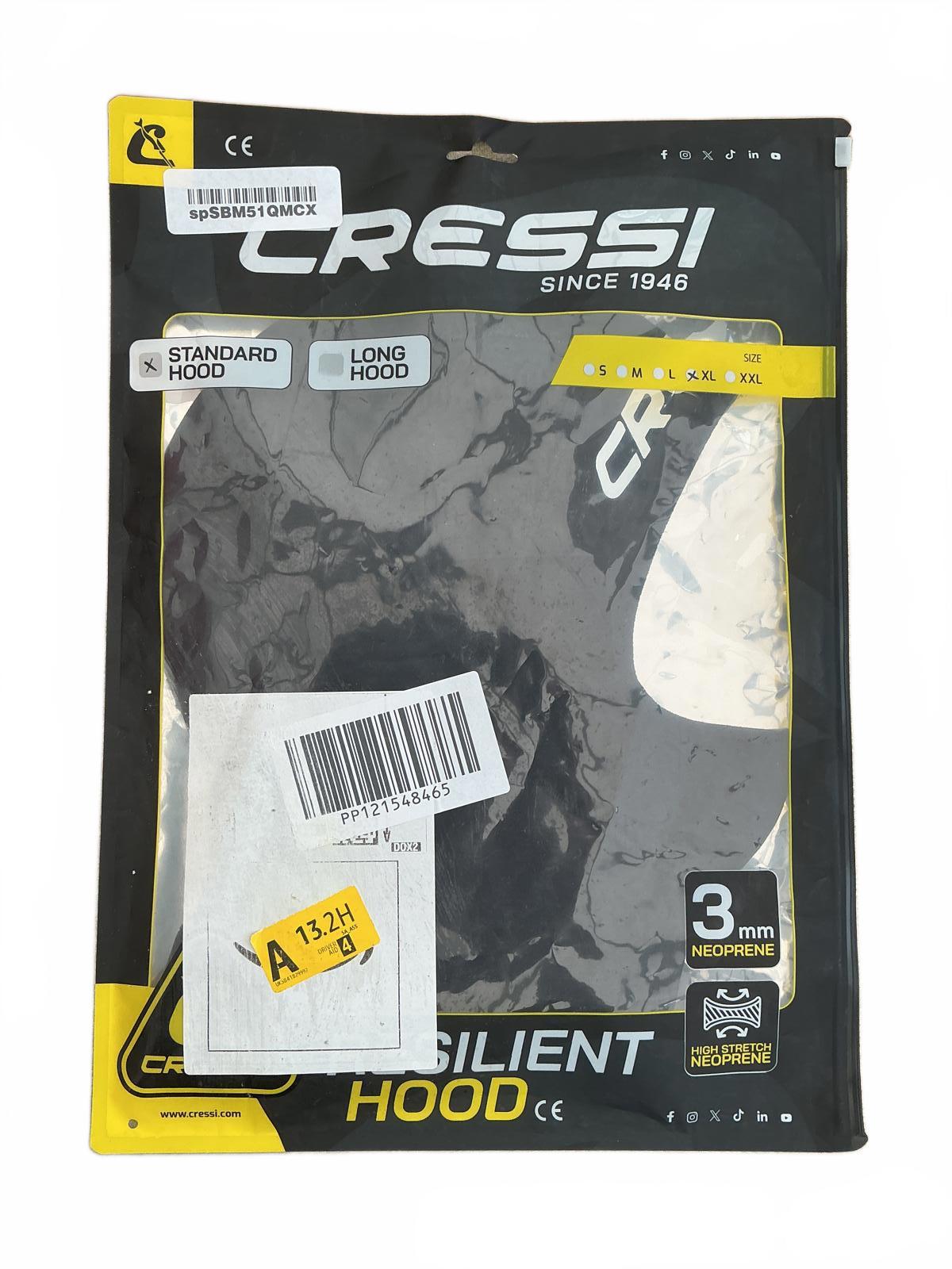 Cressi Resilient Hood 3mm Neoprene Size Xl