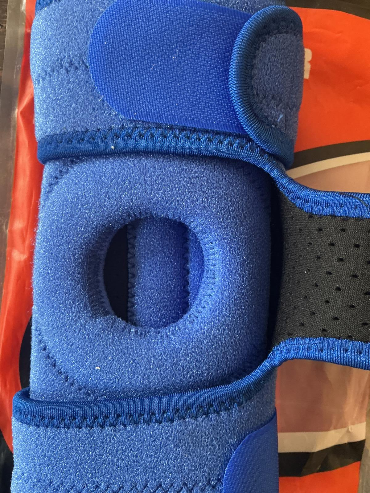 Dr. Scholl's Foot Arch Support Sleeve Blue Adjustable Size And Knee Brace Small