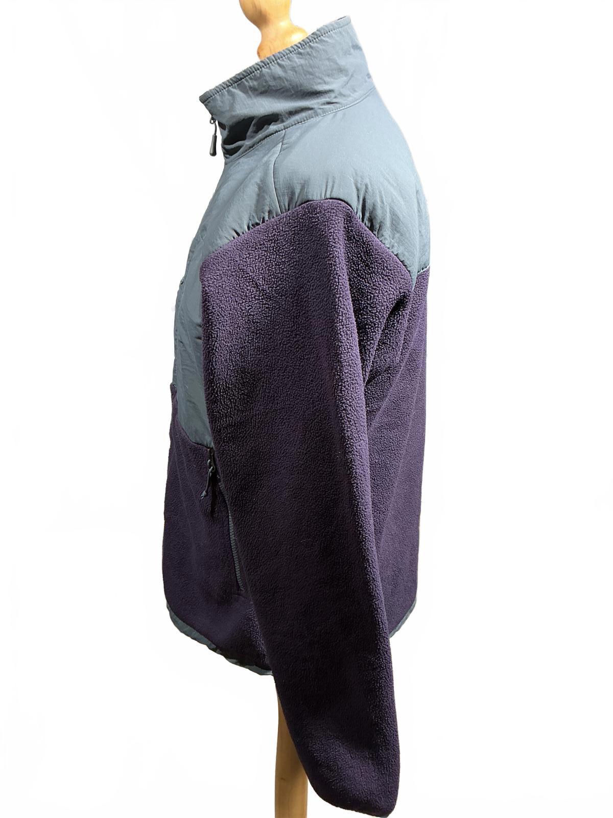The North Face Men's Fleece Jacket Purple and Grey