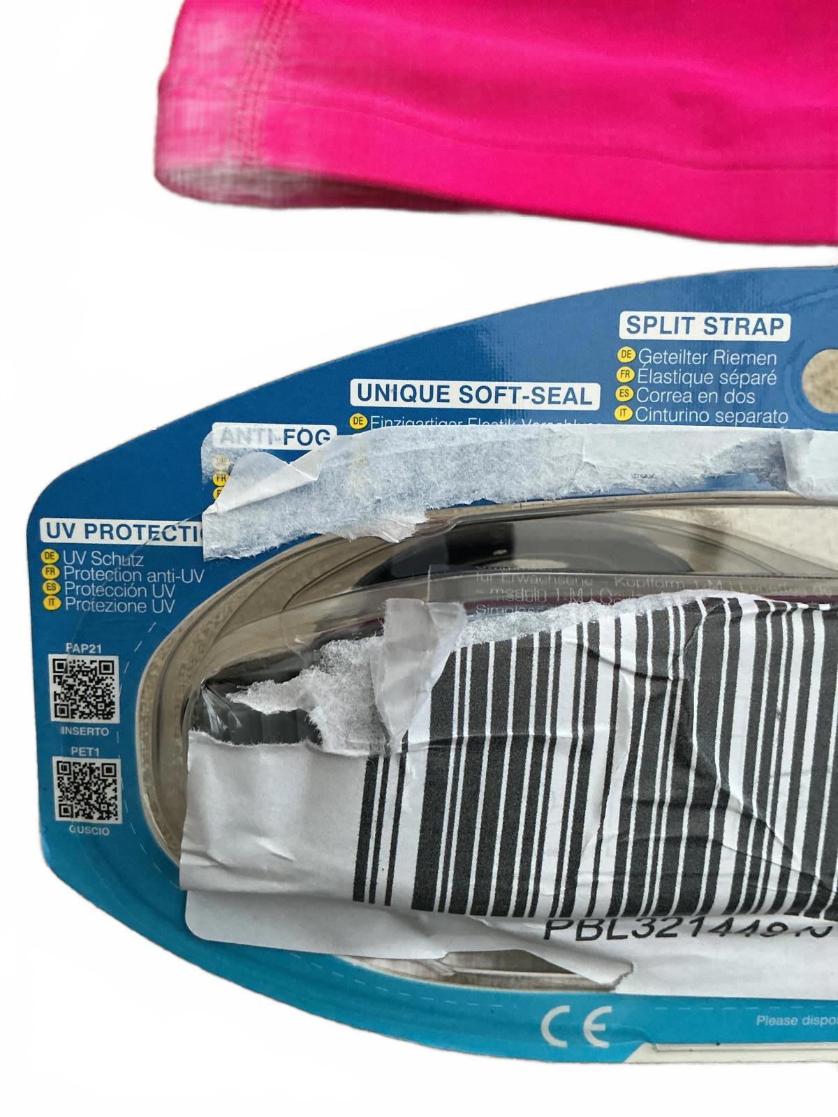 Zoggs Phantom Fitness Swimming Goggles with Pink Swim Cap Size 2.0