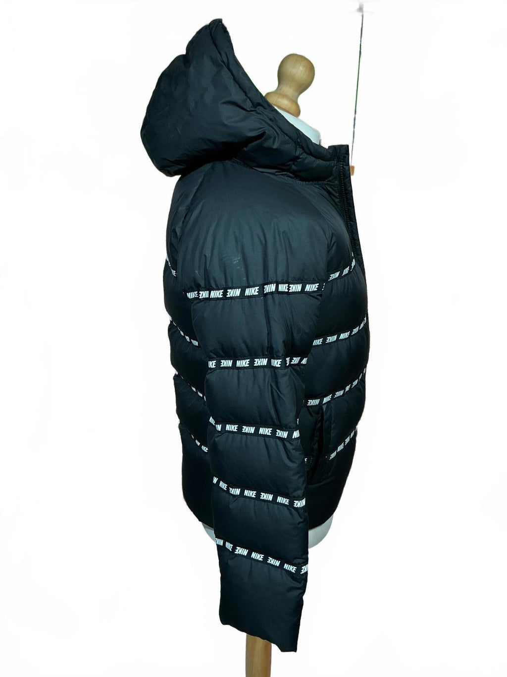 Nike Black Junior Puffer Jacket with Hood