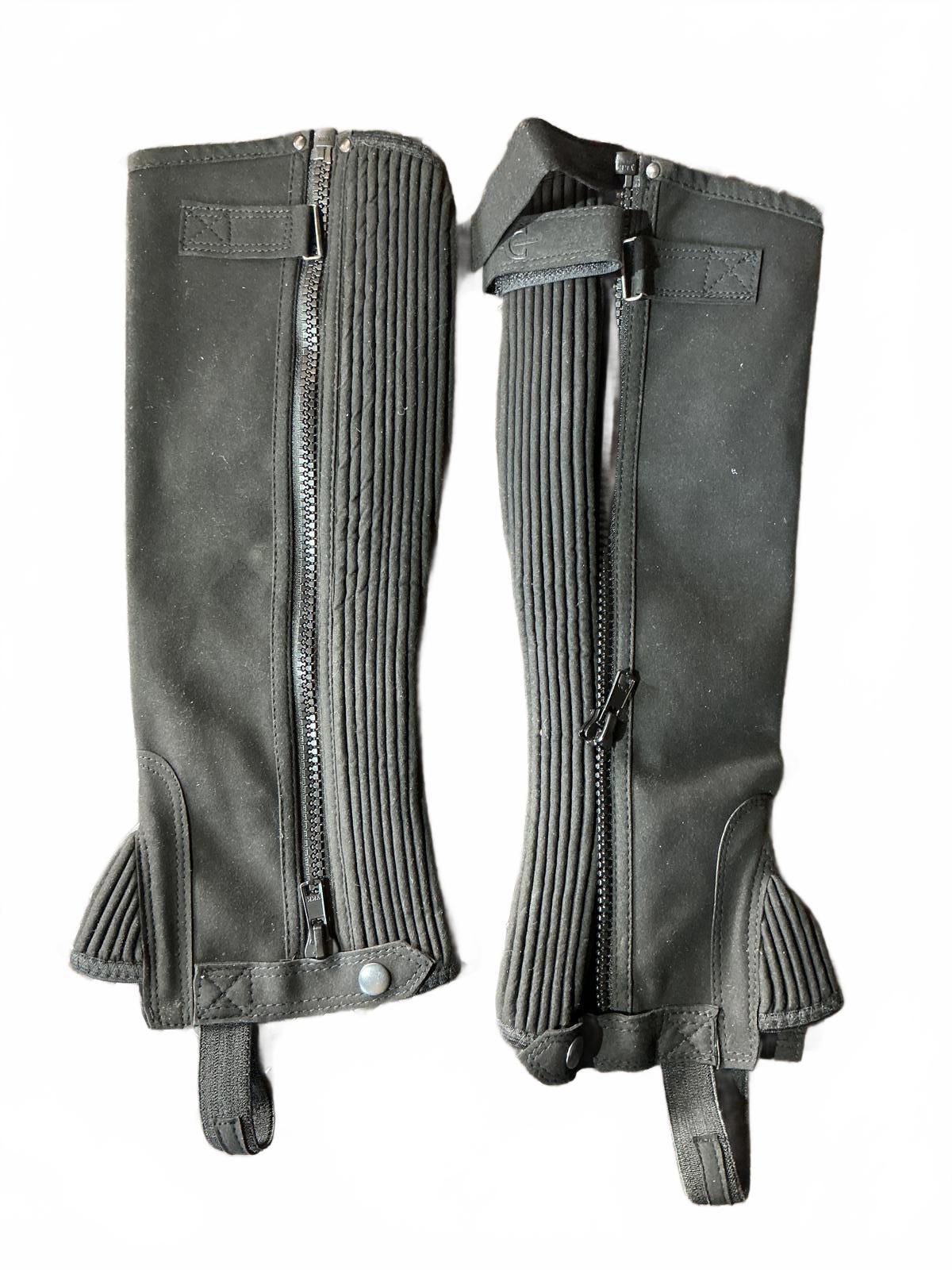 Covalleria Toscana Black Leather Riding Gaiters Size M 105