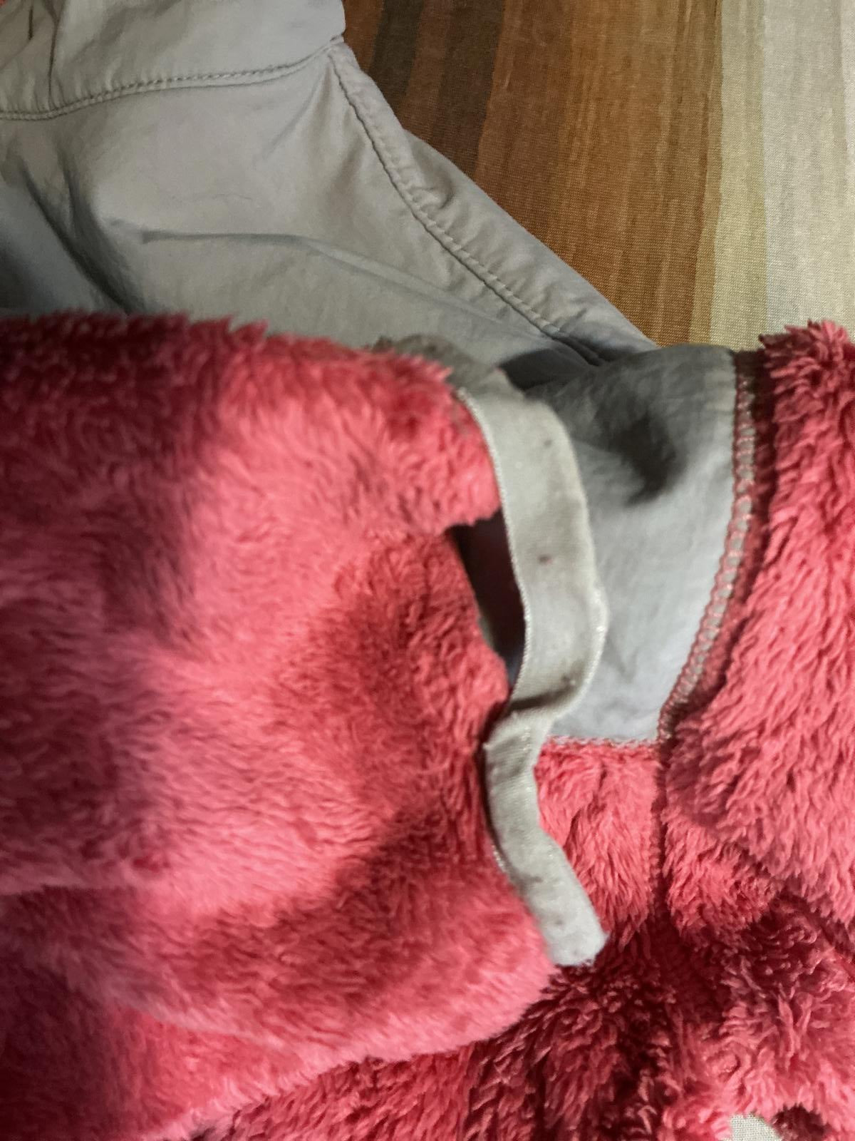 The North Face Girls Pink and Grey Fleece Jacket