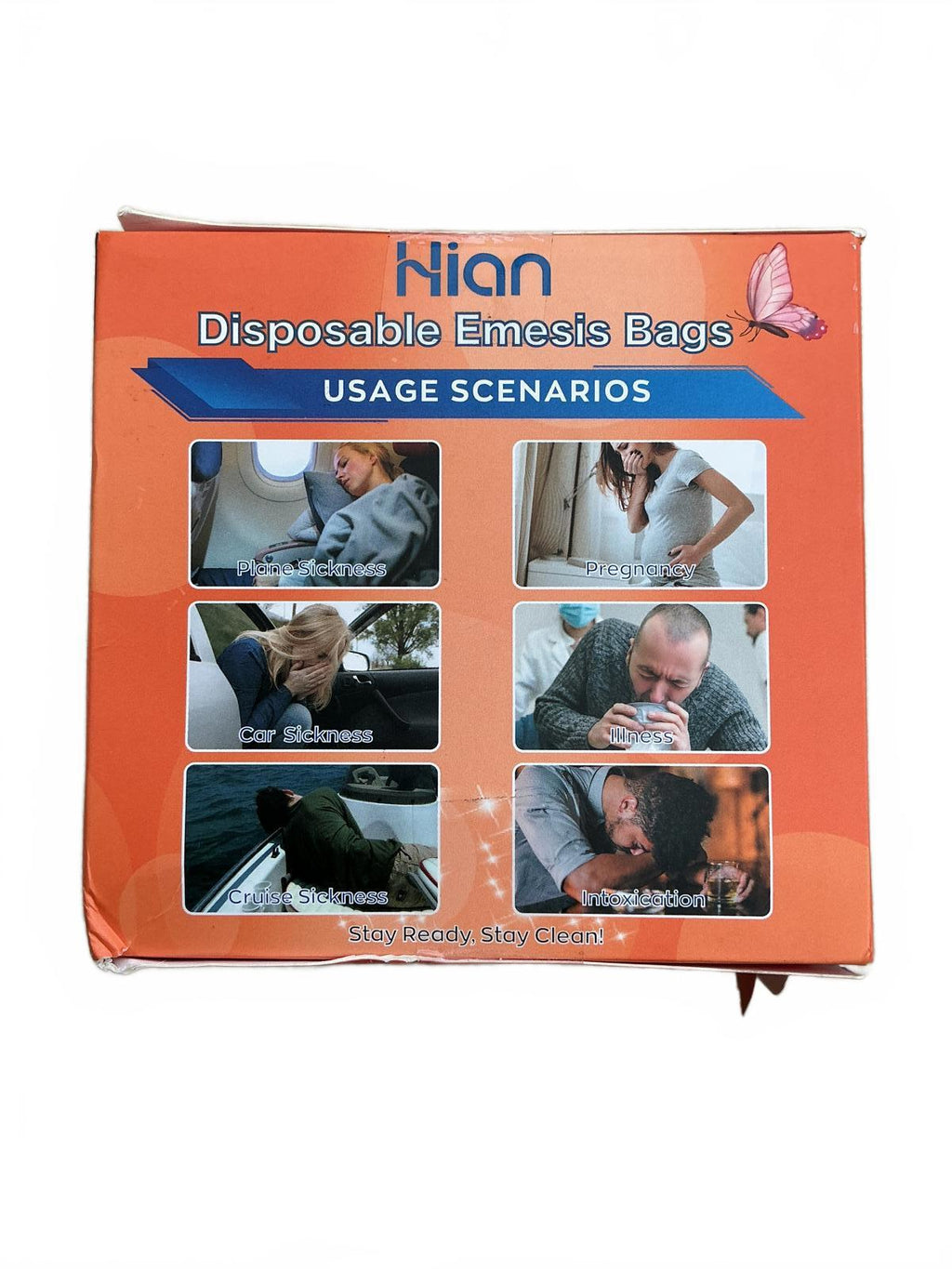 Hian Disposable Emesis Bags 27 Pack Travel Motion Sickness Aid