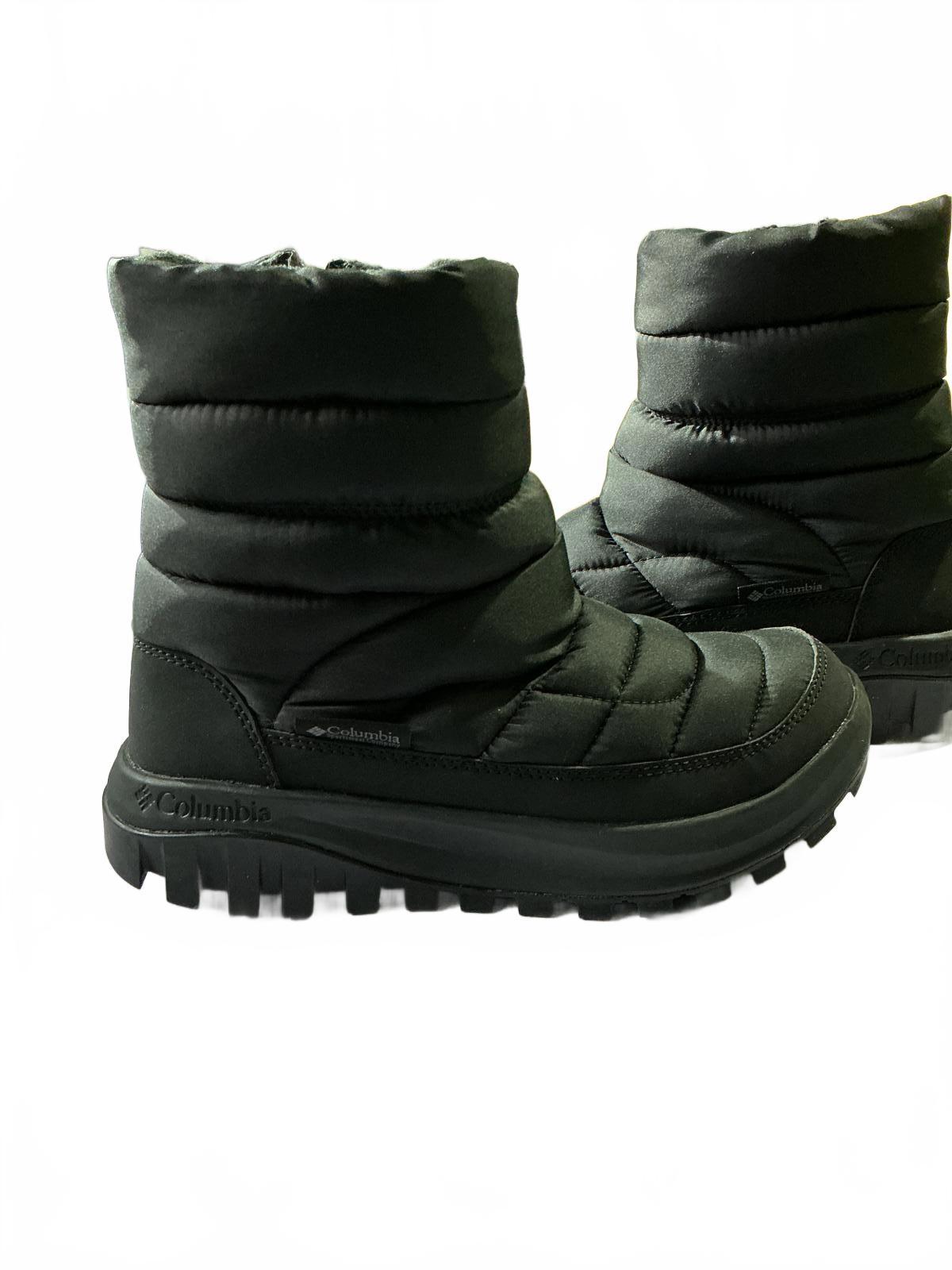 Columbia Waterproof Snow Trot Black Winter Boots Ski Size 4.5