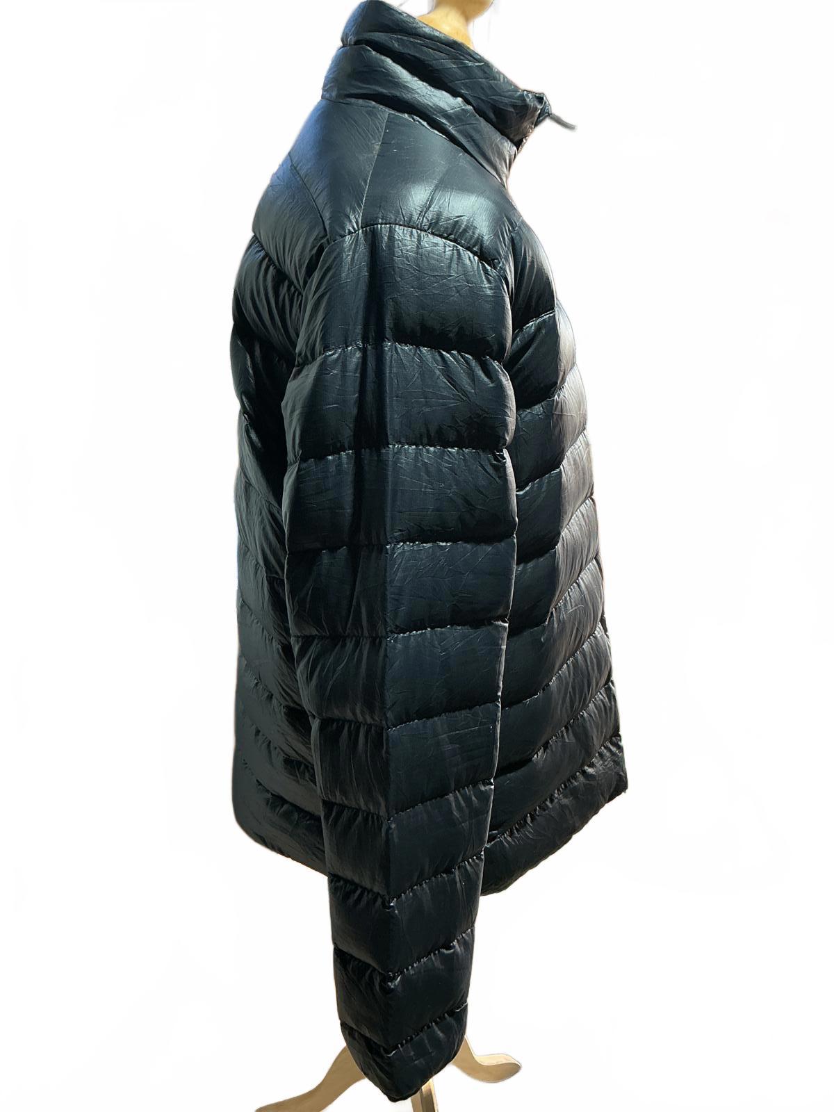Men's ACG Black Puffer Jacket with Zip and High Collar