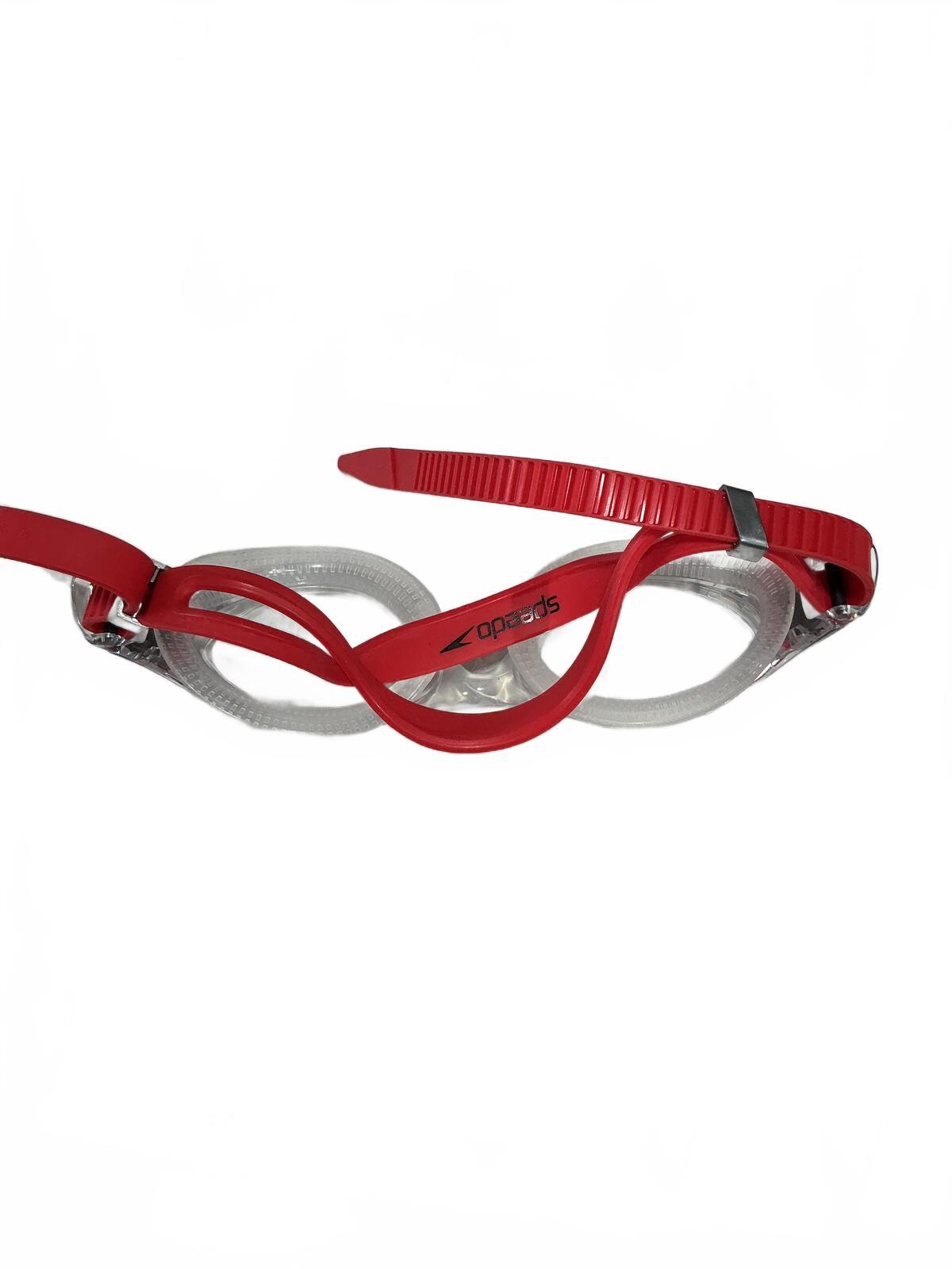 *NEW* Fashy & Speedo Swim Set Goggles + Cap One Size Black/Red Fitness