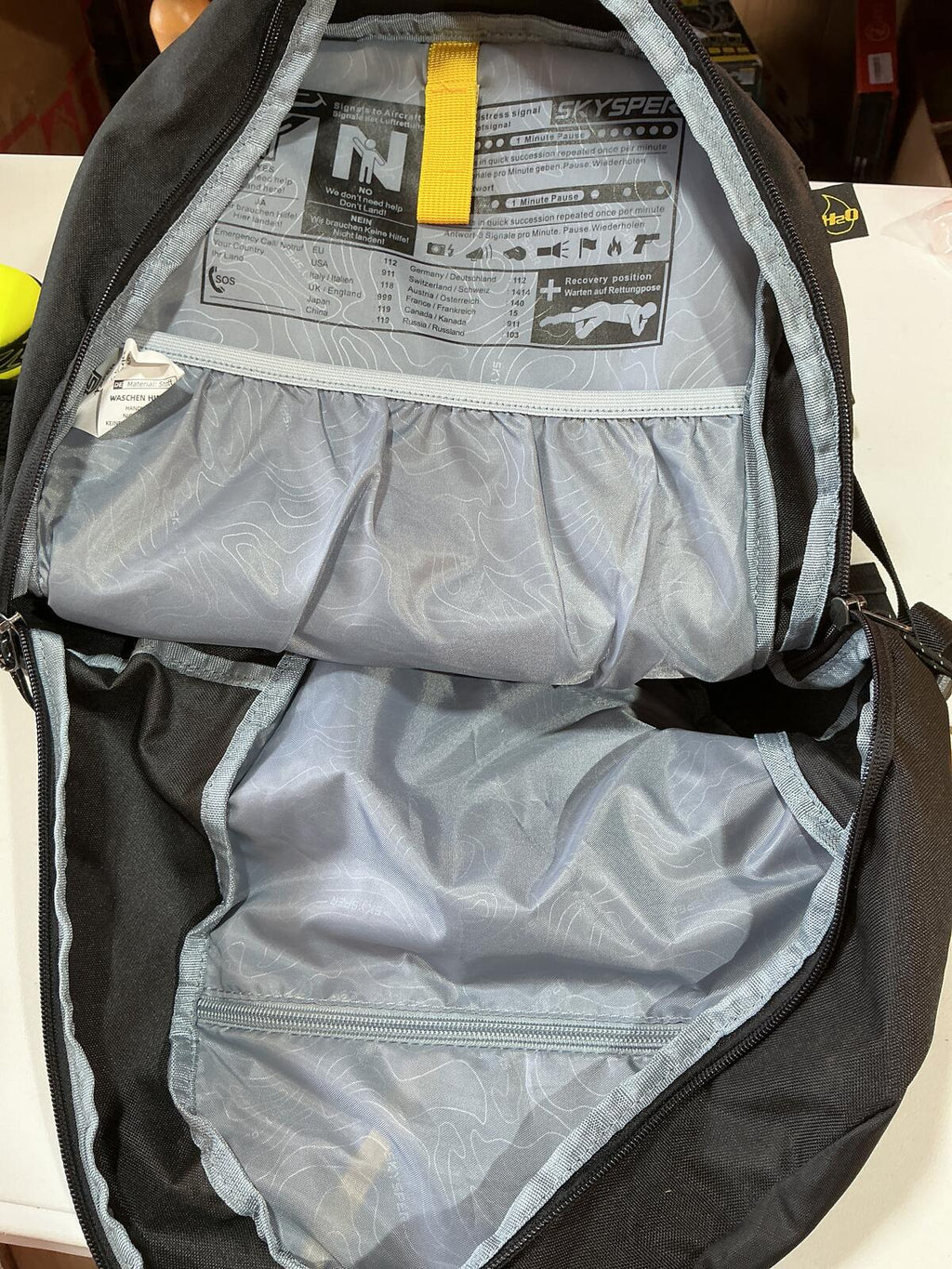 Skysper Black Hiking Backpack with Multiple Compartments Size Medium