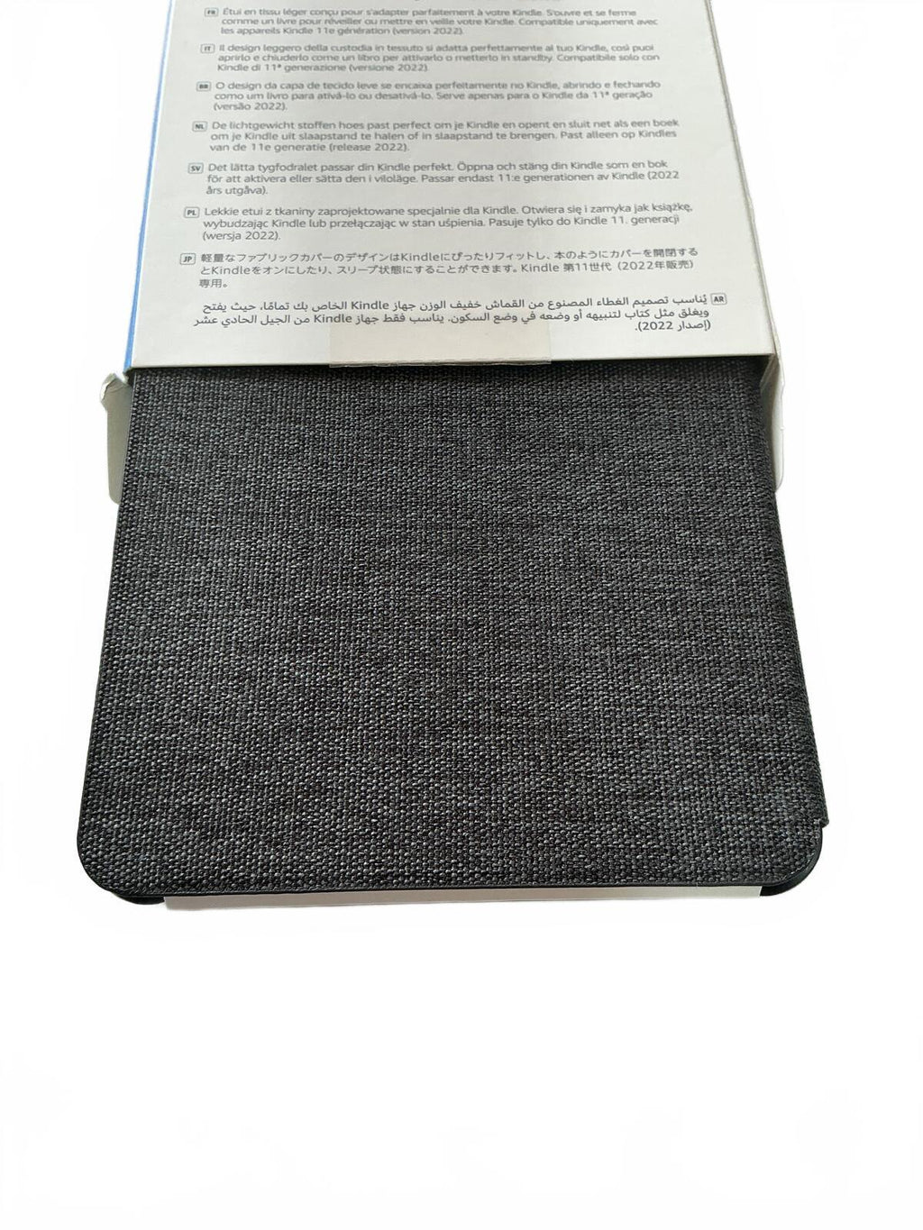 Kindle 11th Generation Fabric Cover Case Black Lightweight Protective Sleeve