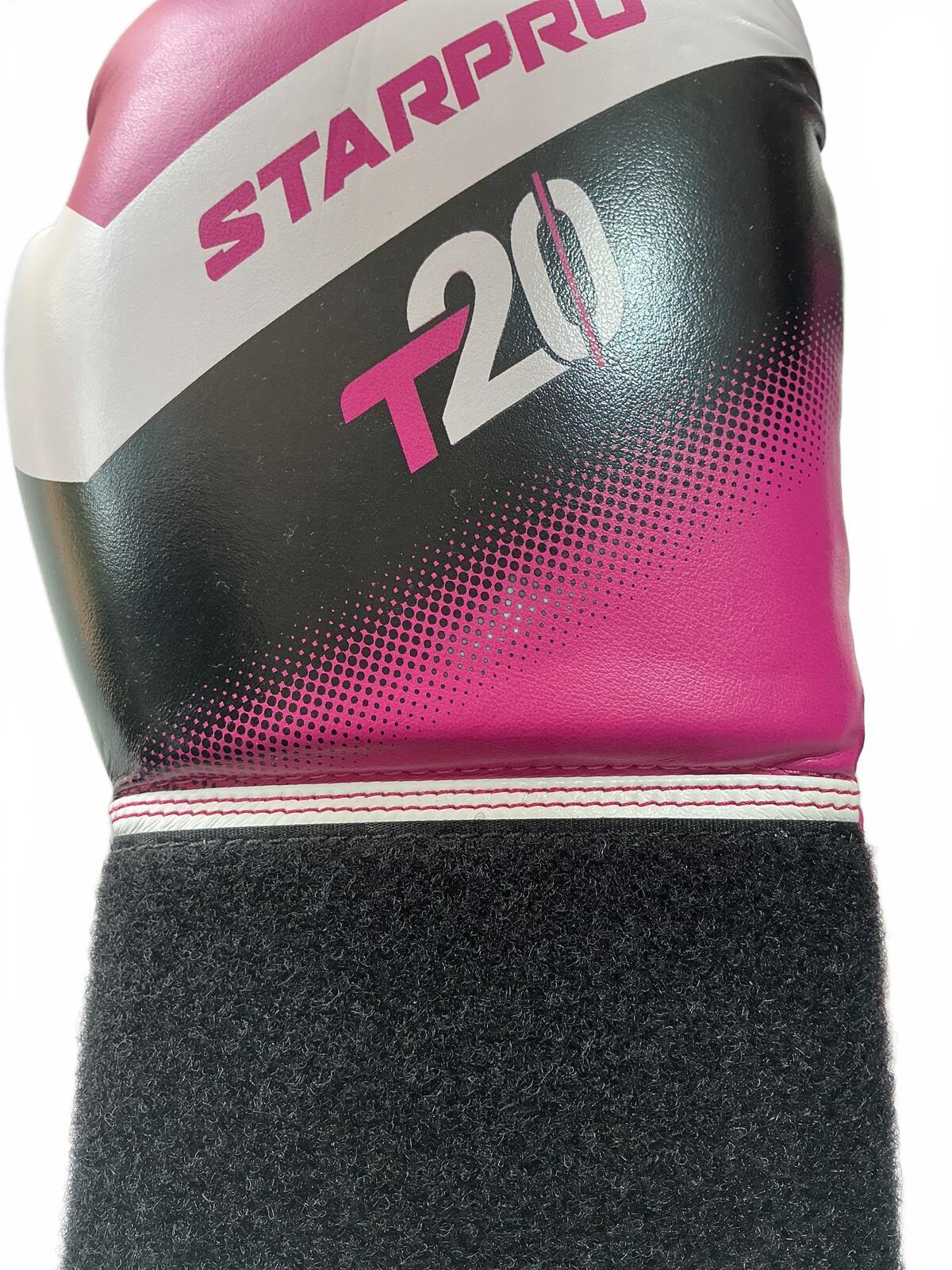 Starpro T20 Pink Boxing Gloves 10 oz Size for Training and Sparring