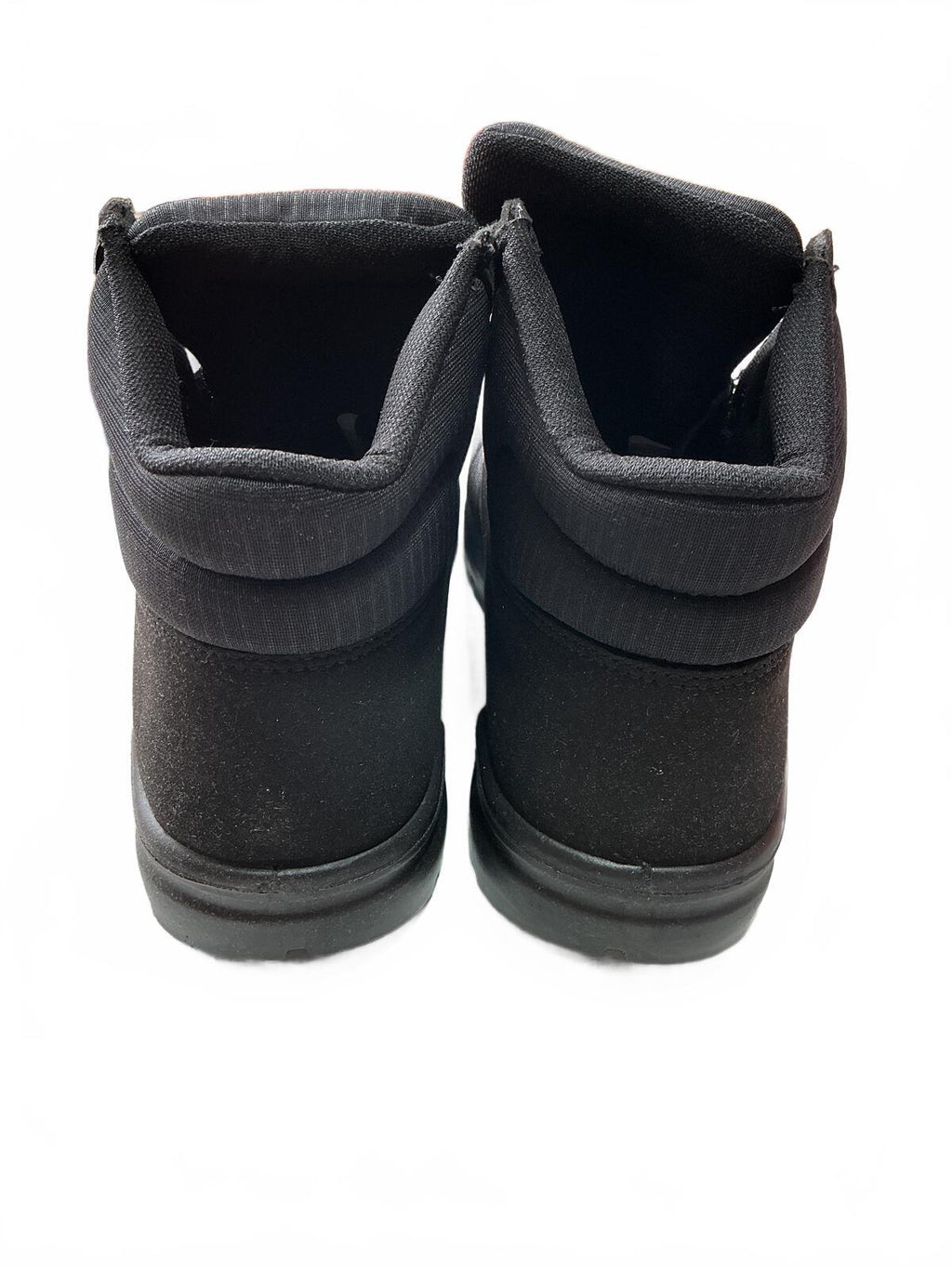 Fortress Black Steel Toe Work Boots Size UK 7 - Durable and Comfortable