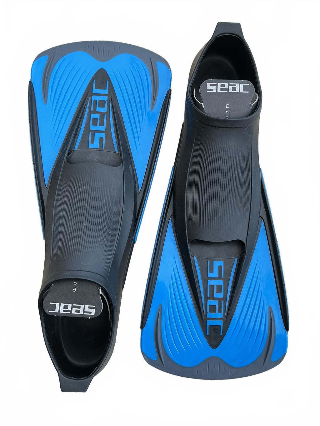 Seac Blue and Black Swim Fins Flippers Size 34-35 2/3 Made in Italy