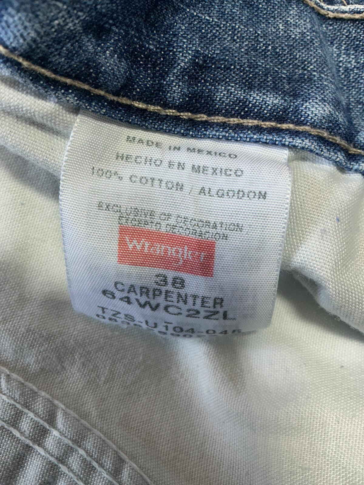 Wrangler Denim Shorts Size Waist 38in. Classic Blue Casual Summer Wear
