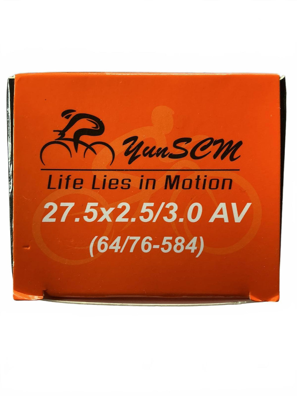 YunSEM Heavy Duty Butyl Rubber Bicycle Inner Tube 27.5x2.5/3.0 AV (64/76-584)
