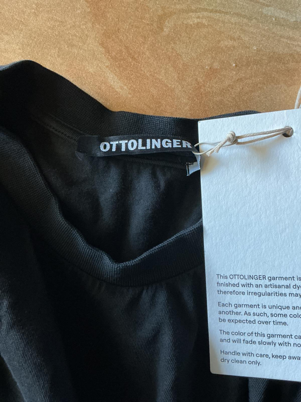 Ottolinger Black T-Shirt Puffy Logo with Blue Logo Regular M