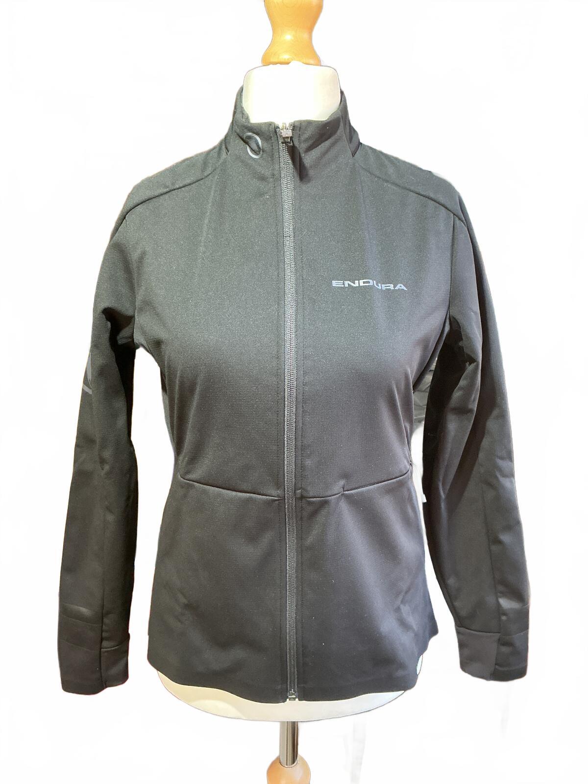 Endura Windchill 2 Women's Black Cycling Jacket Size M Lightweight Softshell