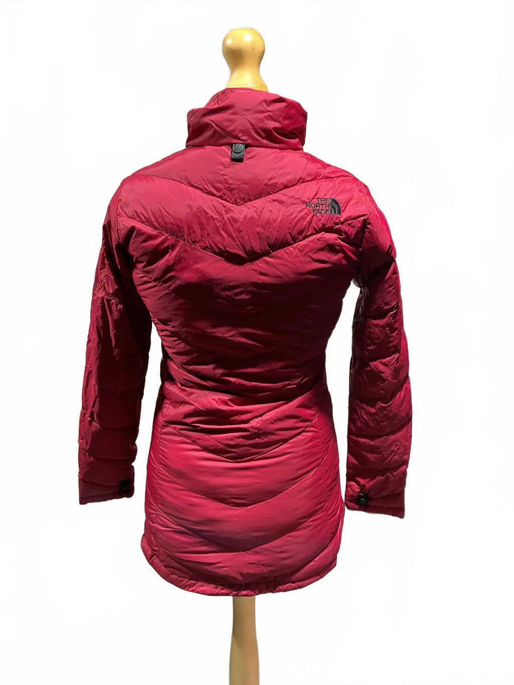 The North Face Women's Burgundy Puffer Jacket Size Xs Warm Winter Coat