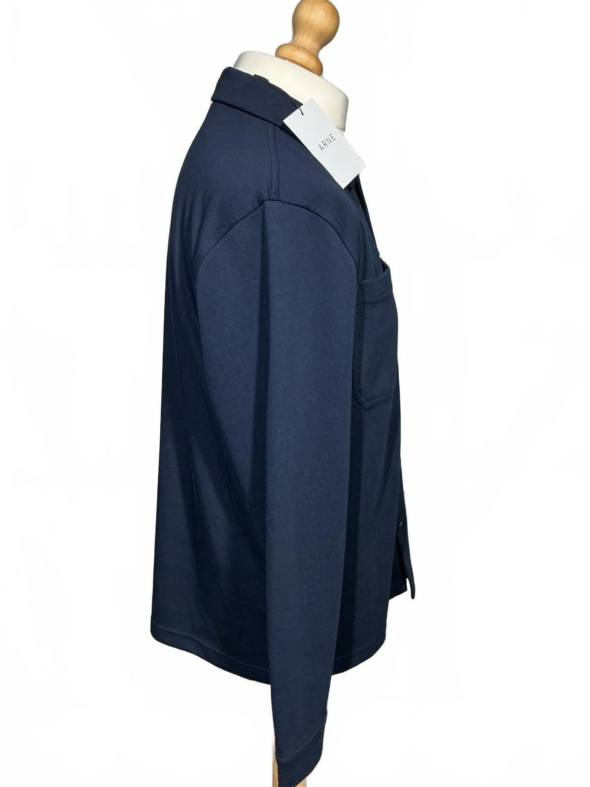Arne Navy Blue Casual Men's Shirt