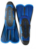 Cressi Agua Short Swimming Fins Size 5.5/6.5 39/40 Blue Comfortable Snorkeling