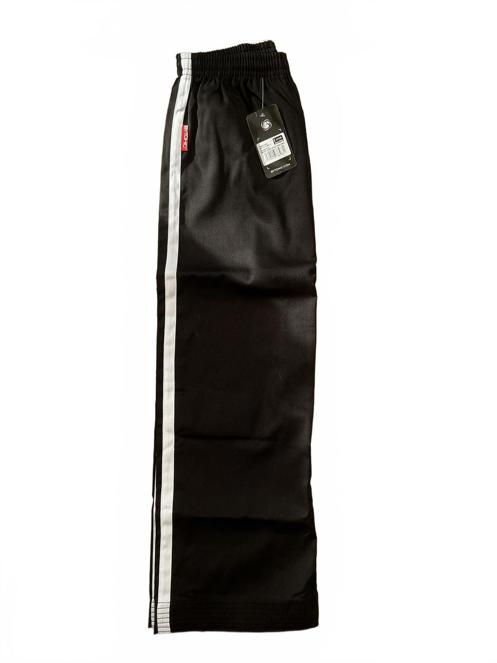 Bytomic Black Contact Pants with White Stripes - Size 150/2