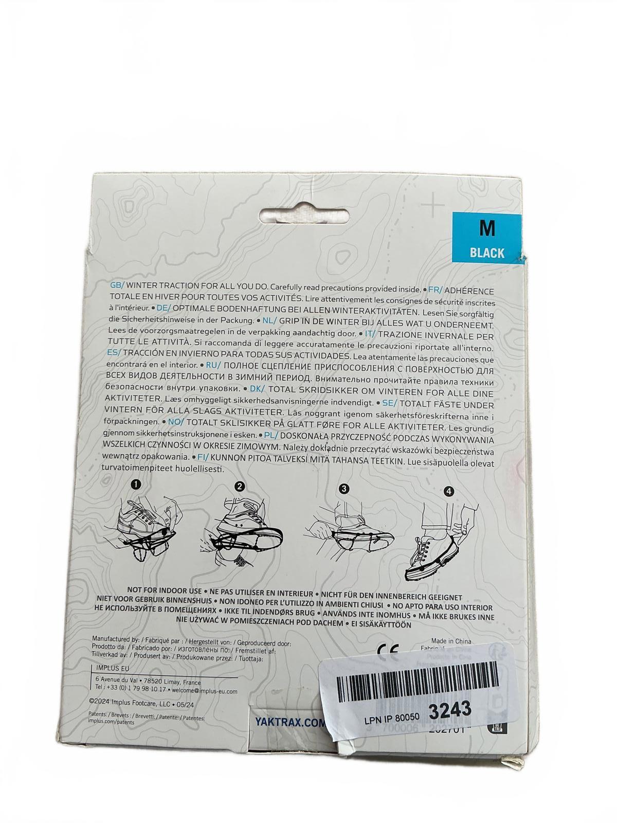 Yaktrax Diamond Grip Ice Cleats Size M 7-9