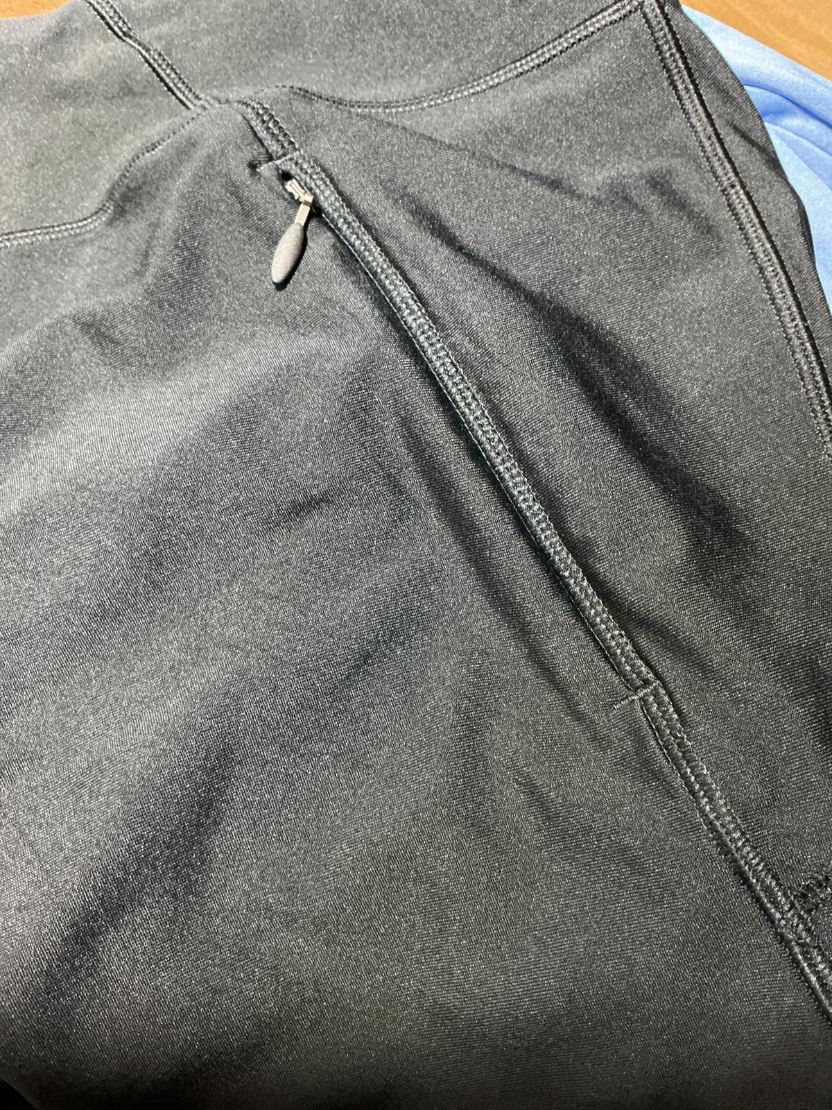 Under Armour Women's Black Running Leggings with Red RUN Logo