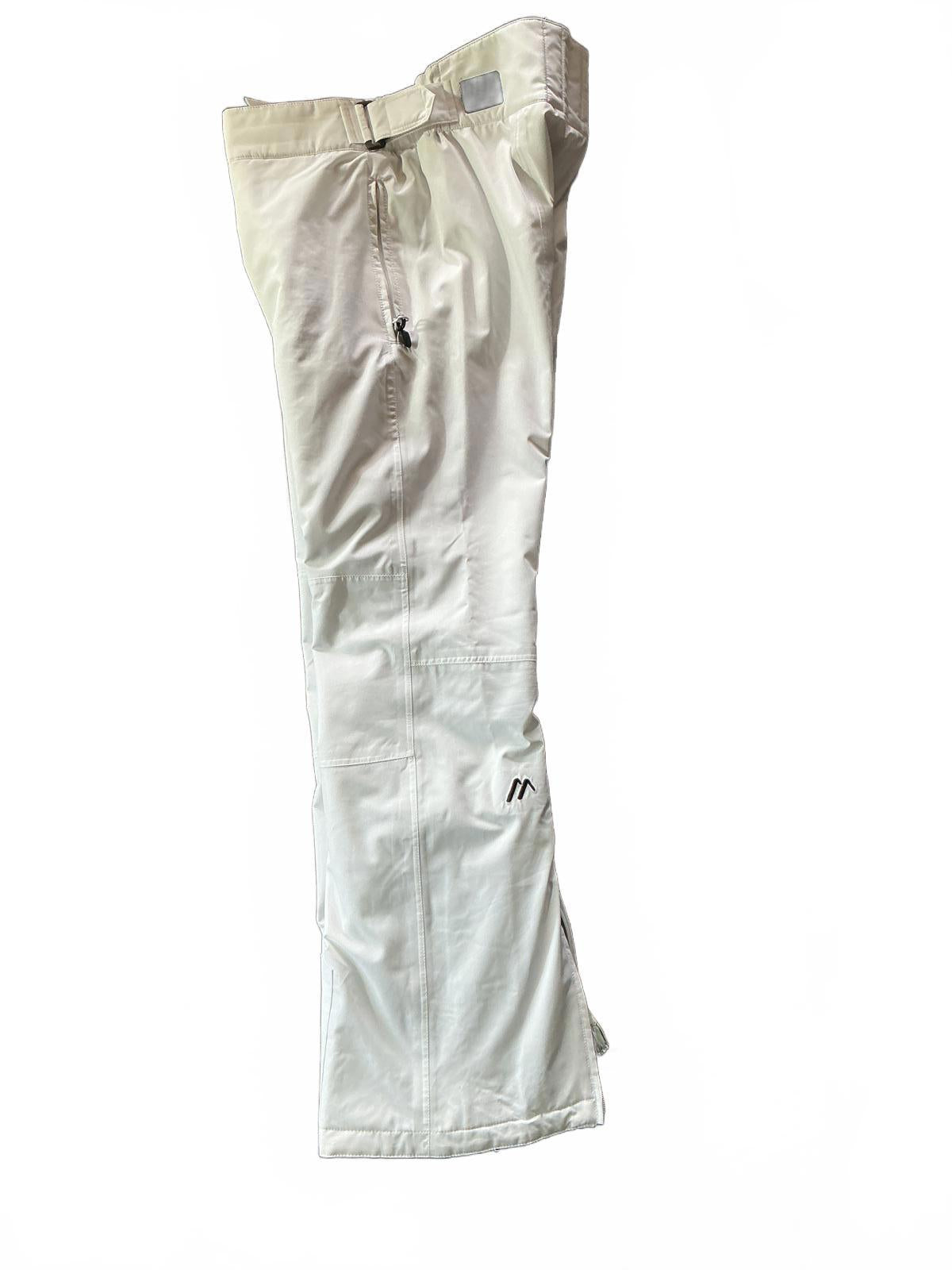 Maier White Waterproof Insulated Ski Pants Size 18 Winter Snow Trousers