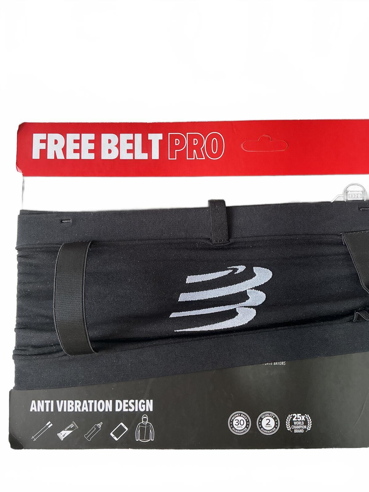 Compressport Free Belt Pro Running Belt Size XL/XXL Black High Capacity