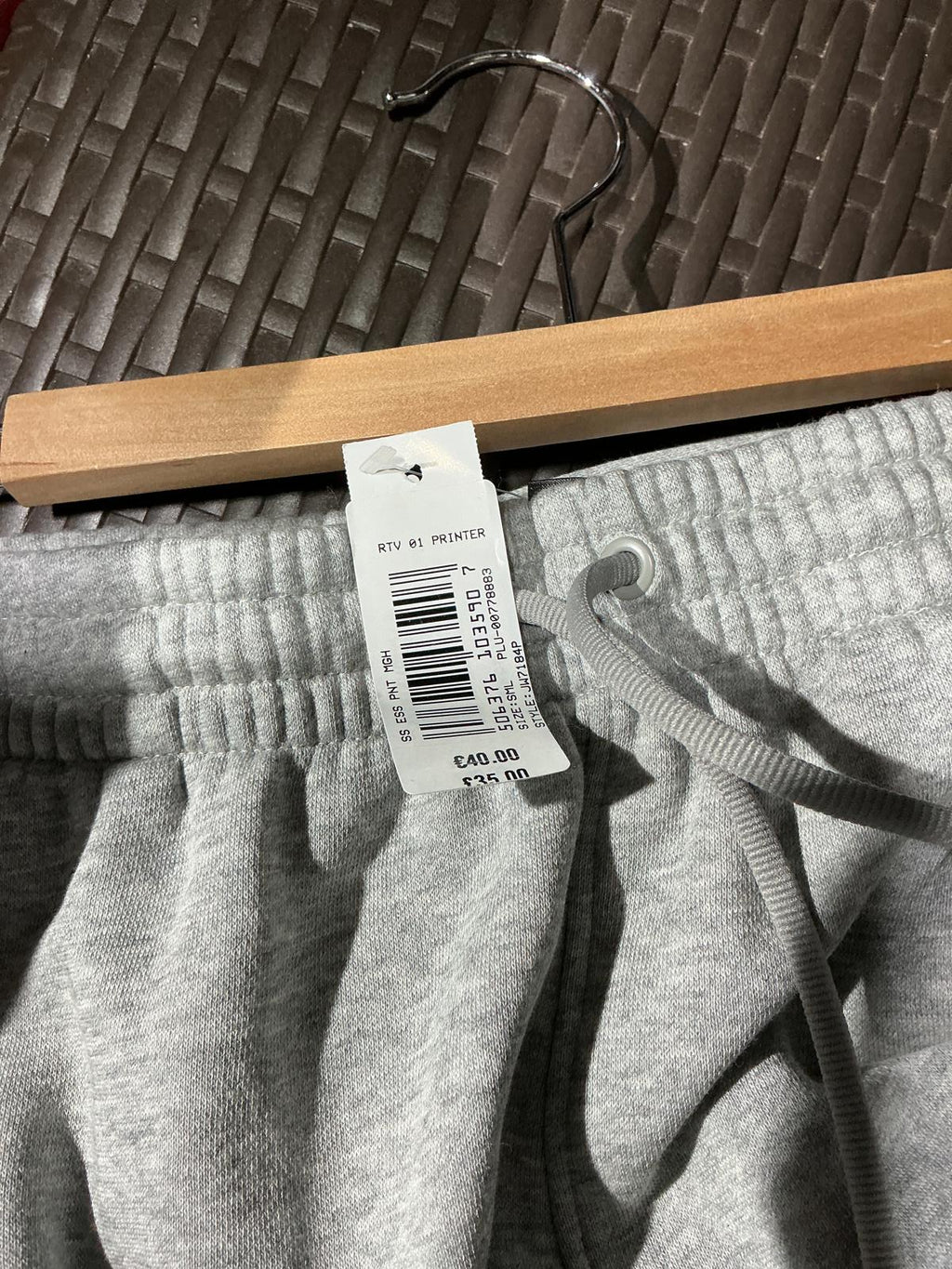 Adidas Grey Jogger Sweatpants Size Regular S