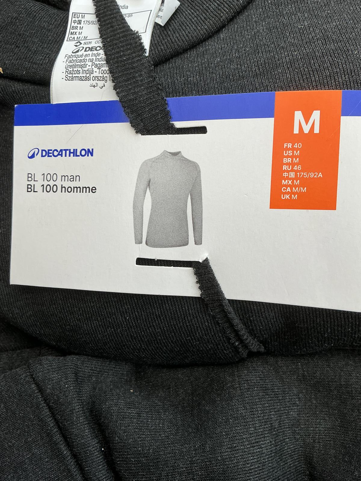 Decathlon BL 100 Man Thermal Set Size Medium 3 Bottoms/1 Top