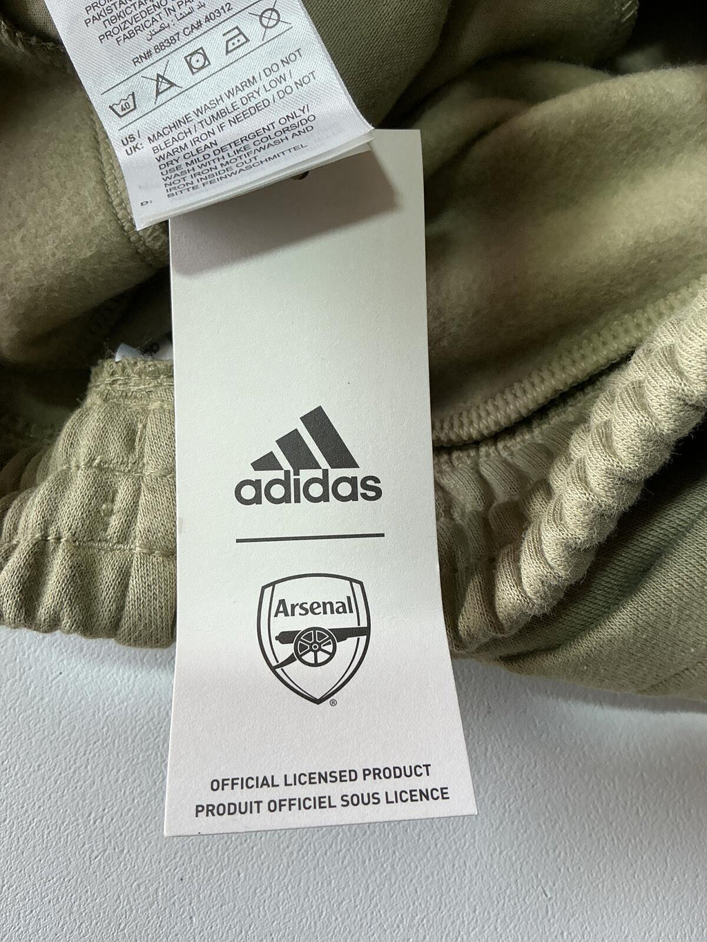 Adidas Arsenal Olive Green Joggers Size Regular Small Comfortable Fit