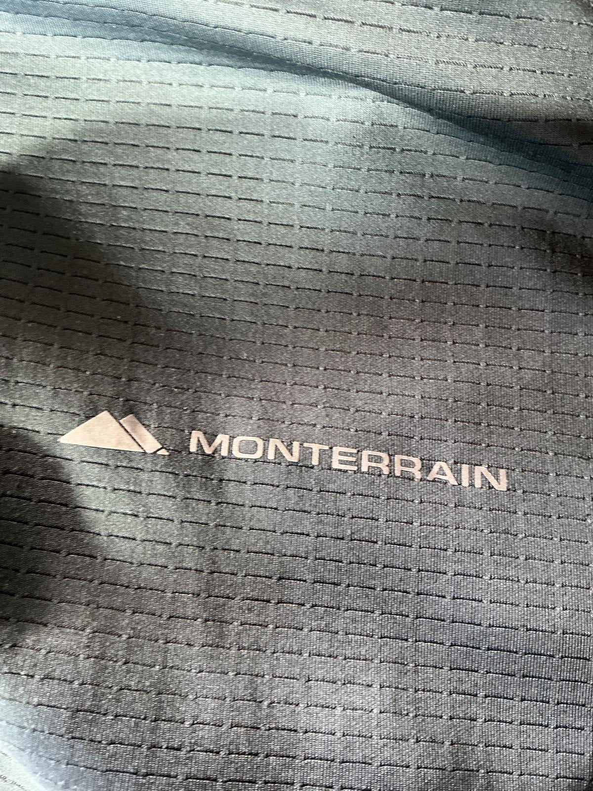 Monterrain Men's Grey Long Sleeve Quarter Zip Pullover Top Size Medium