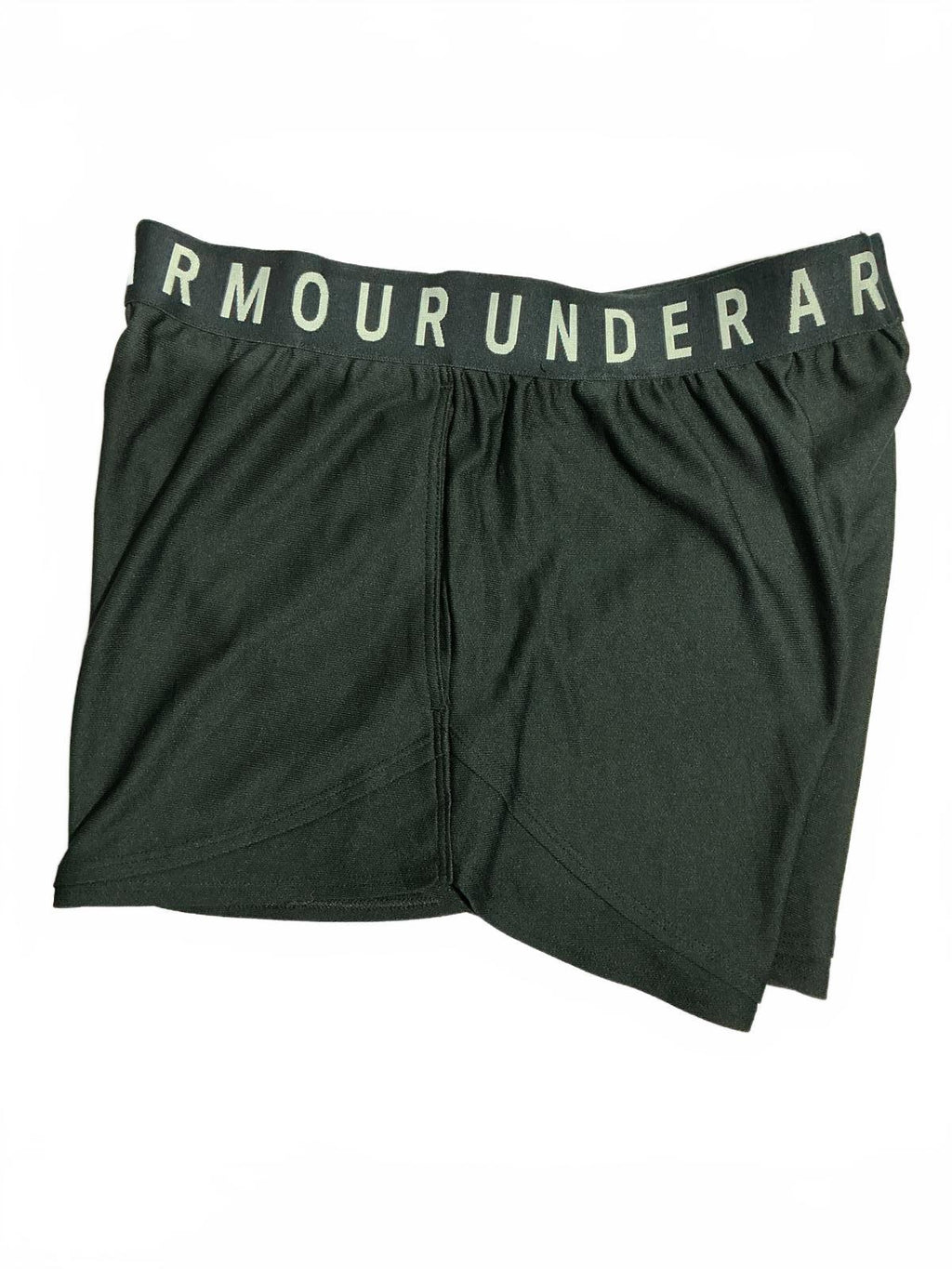 Under Armour Black Athletic Shorts with Logo Waistband
