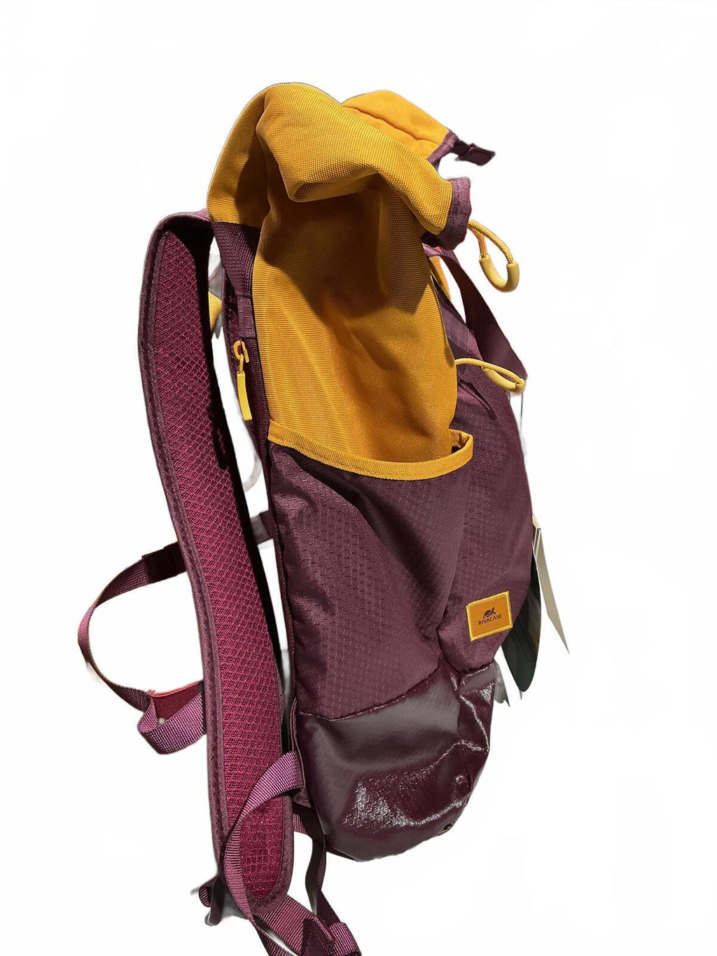 *NEW* Rivacase 25L  15.6in Water Resistant Laptop Backpack Burgundy Mustard