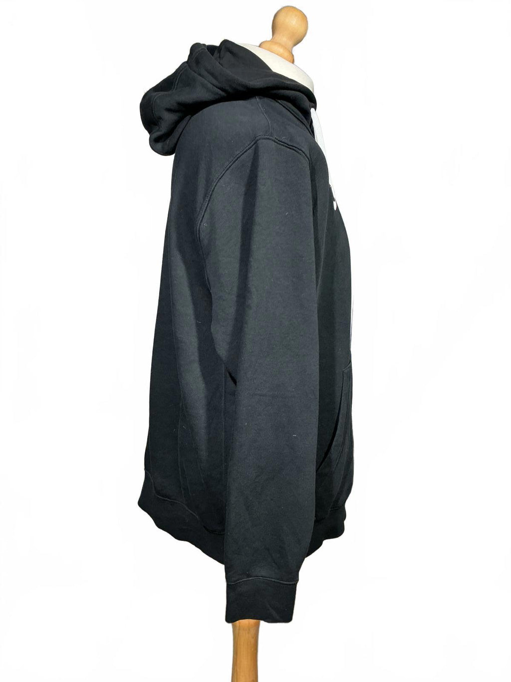Nike Black Hoodie with White Swoosh Logo