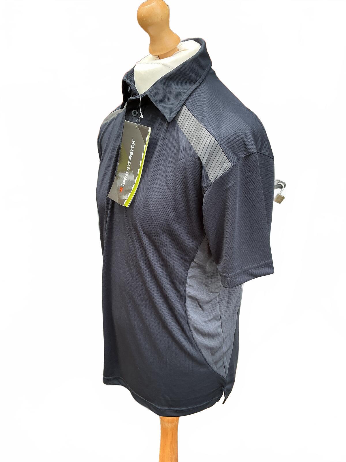 Xpert Men's Dark Grey Polo Shirt, Size Regular L, Breathable Fabric