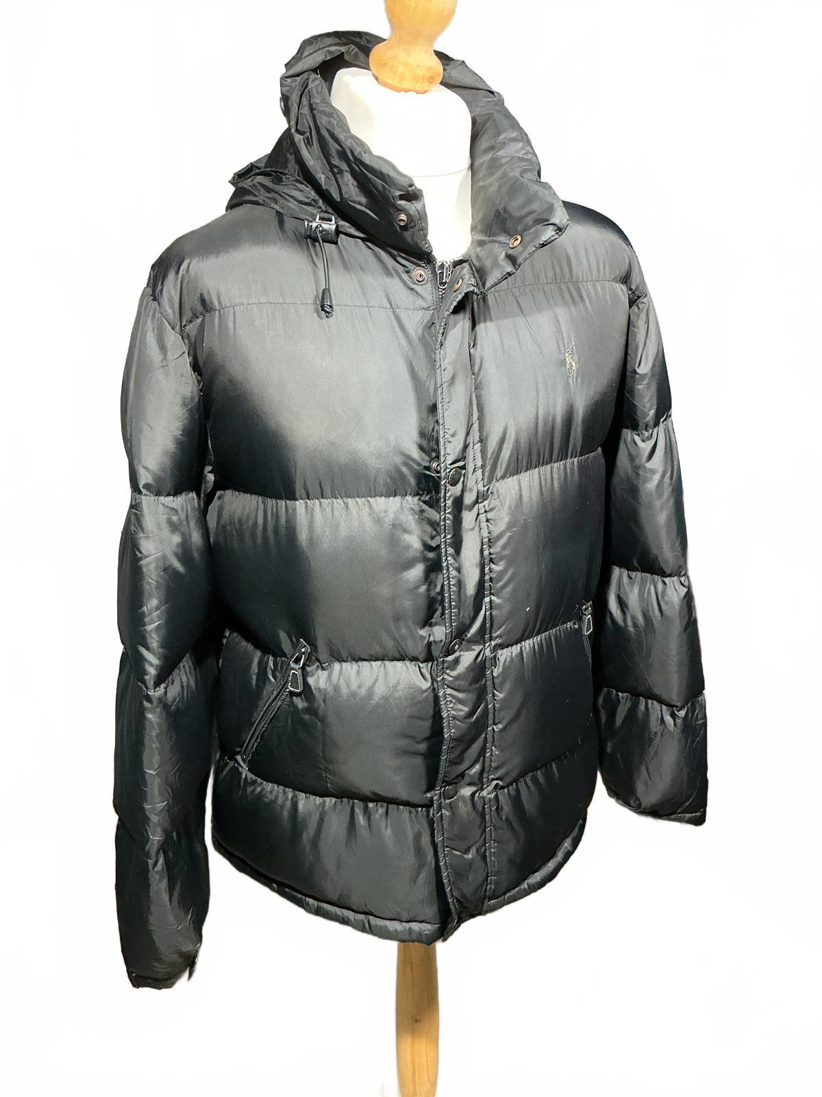 Ralph Lauren Men's Insulated Black Puffer Jacket with Hood