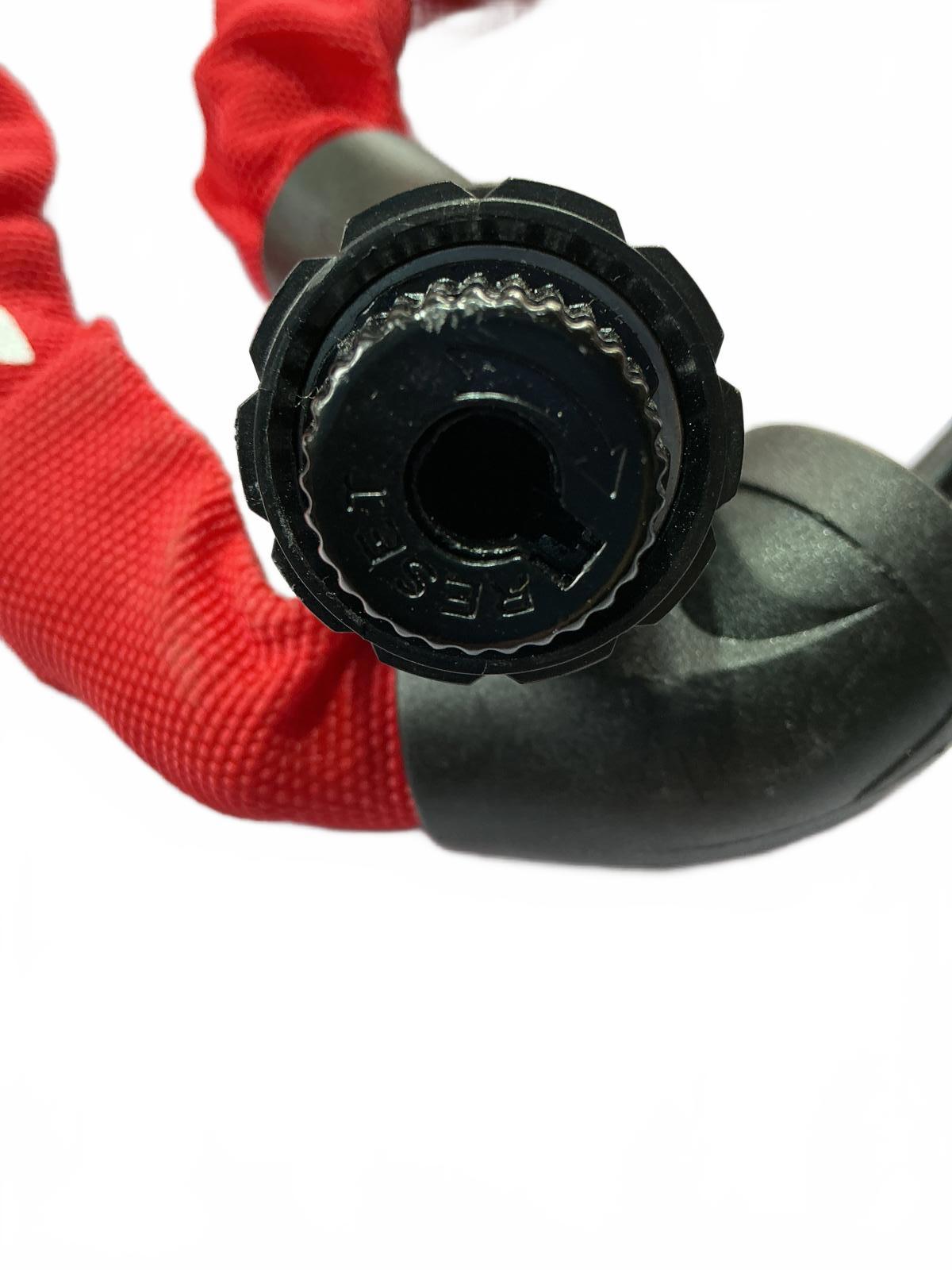 Optio Cycle Mini Luftpumpe Pocket Mini Pump Bicycle Pump with Lock and Red Chain