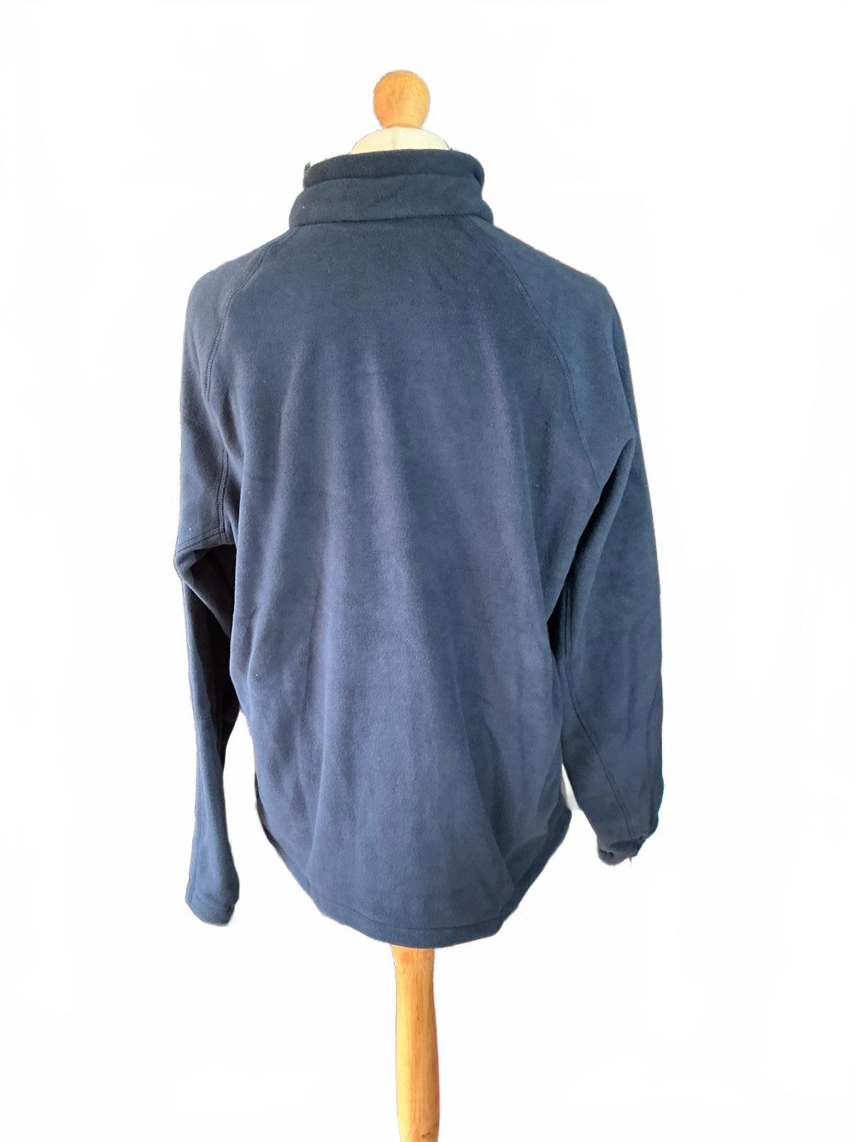 Columbia Fast Trek Navy Blue Fleece Jacket Size XL
