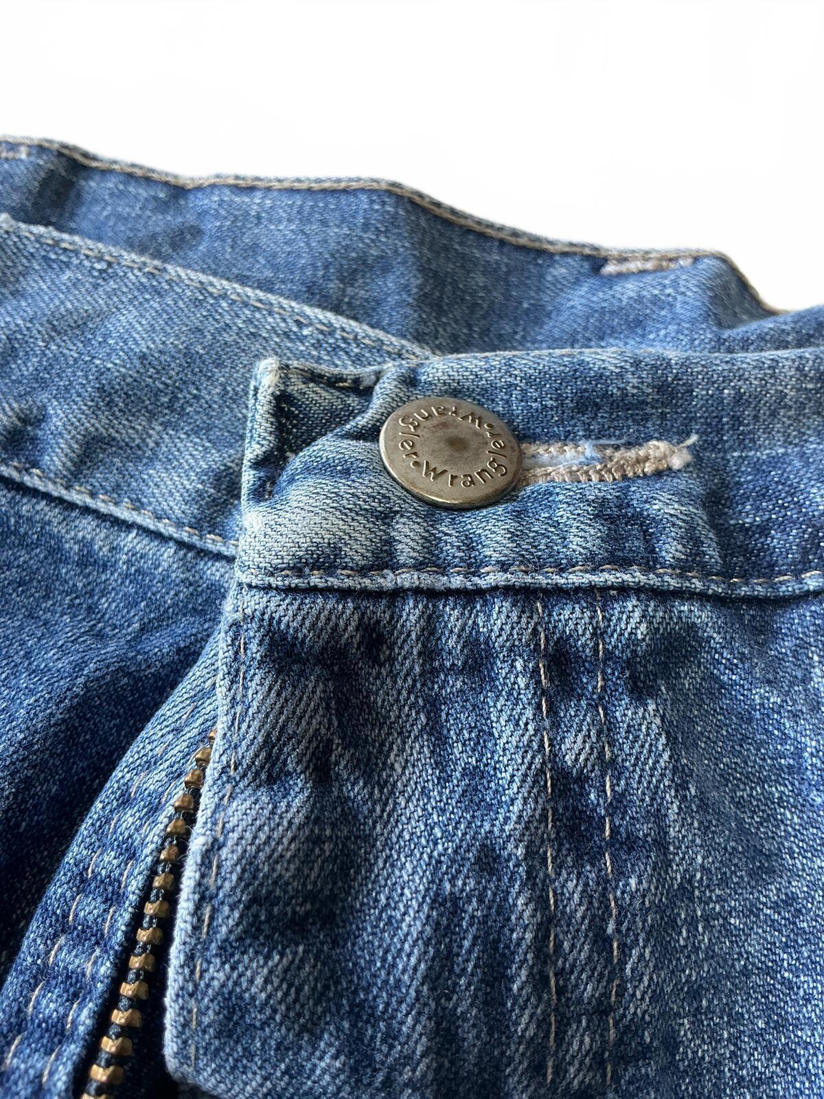 Wrangler Denim Shorts Size Waist 38in. Classic Blue Casual Summer Wear